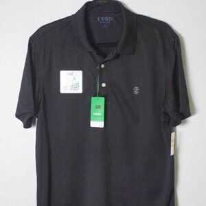 IZOD Golf Swingflex NWT Polo Shirt Men's Medium Black
